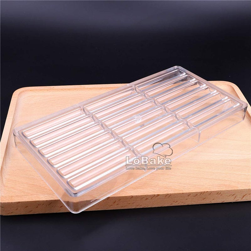 LoBake 18 cavities long sticks shape polycarbonate PC chocolate mold candy fondant ice cube mould baking moldes DIY bakeware supplies - Image 3