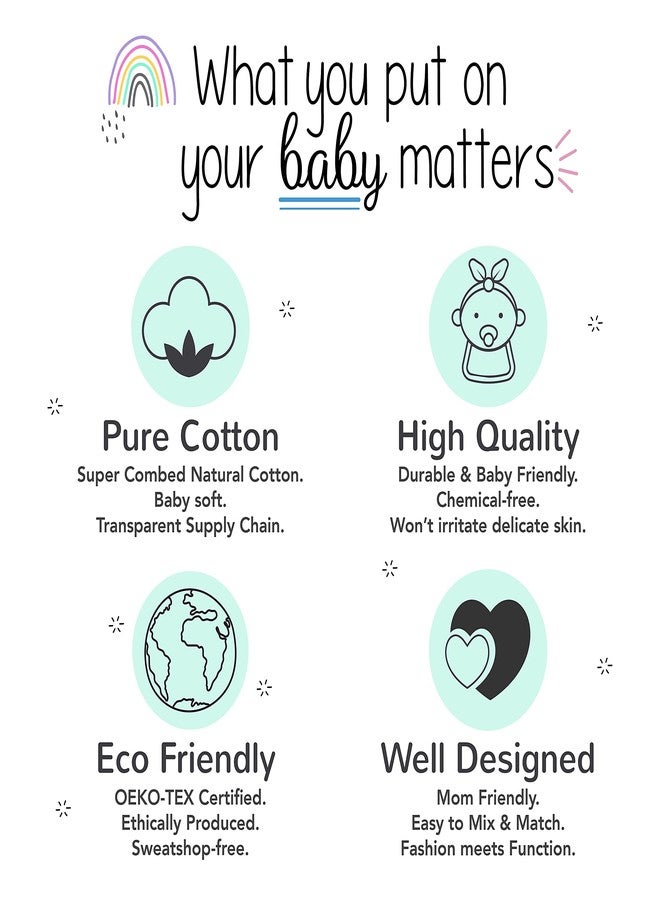 Lamaze Baby Girls' Super Combed Natural Cotton Thermal Long Johns, 2 Piece, 4T Pink - Image 2