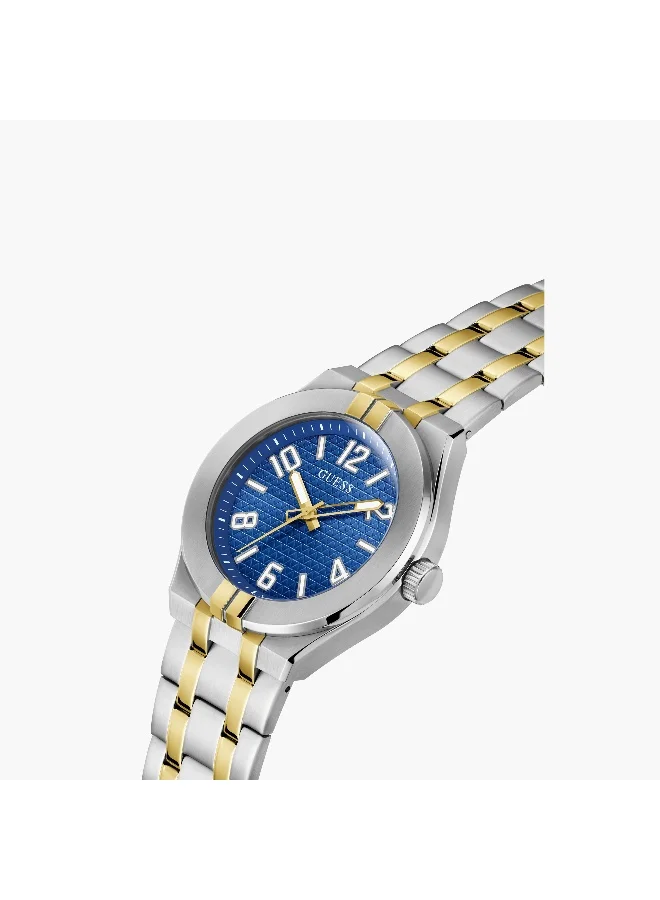 GUESS Gold and Silver Analog Watch for Men