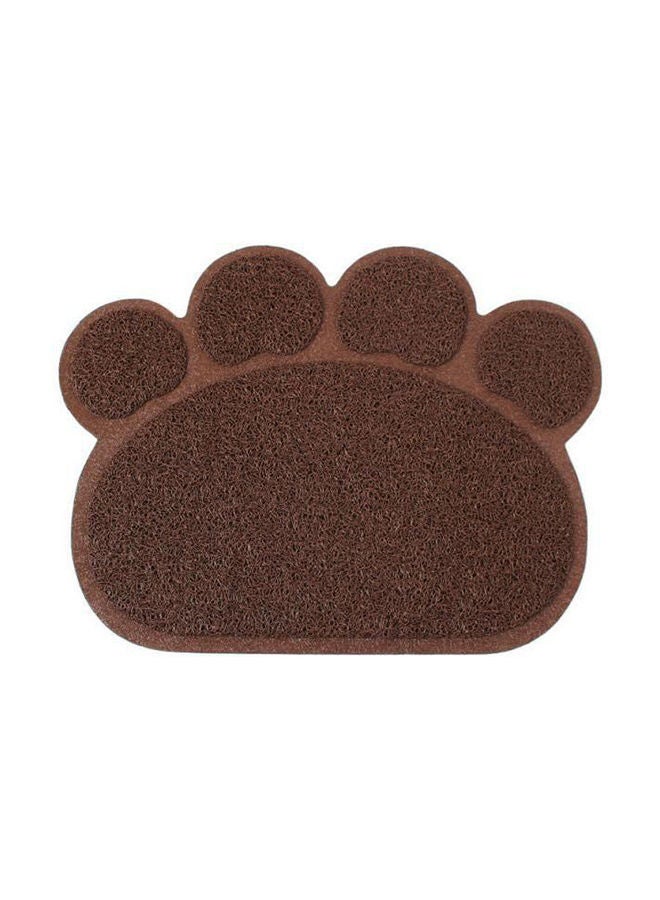 NIBEMINENT Cat Paw Litter Mat Brown 40x30centimeter