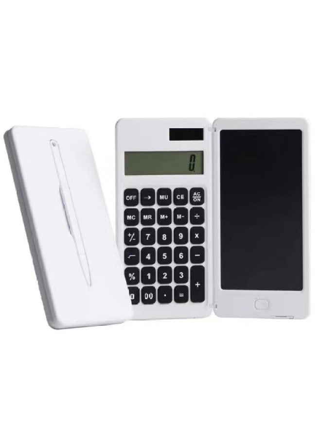 New Calculator Writing Pad Learning Office Business Gift Folding Portable Memorandum Writing Pad Calculator - Image 1