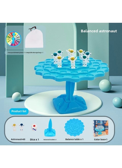 Frog Balance Tree Astronaut Children's Educational Table Game Toy Multiplayer Interactive Stacking Fun Toy-Color:Balance Tree-Spaceman