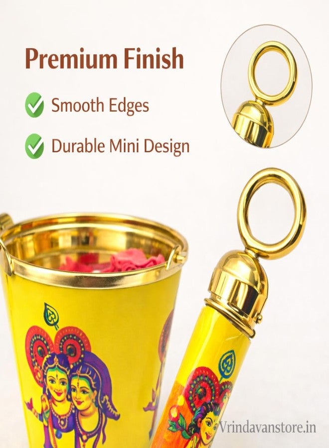 Vrindavanstore.in Holi Special Pichkari and Bucket Combo for Holi/Laddu Gopal/Gift Items/Holi Gift(Mix/Random Colour) Pack of 3 - Image 3