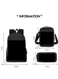 Generic Mario cartoon backpack, primary and secondary school student backpack, large capacity backpack, three piece set, single shoulder bag, pencil case, unisex  - Image 2