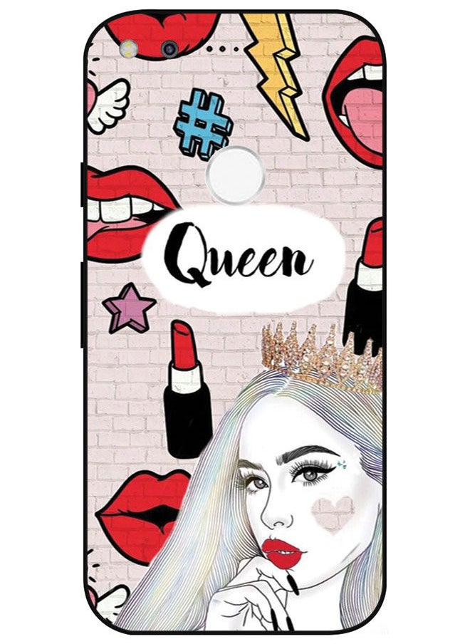 EYE CATCH - Protective Case Cover For Google Pixel Smart Series Printed Protective Case Cover for Google Pixel Queen - Image 1