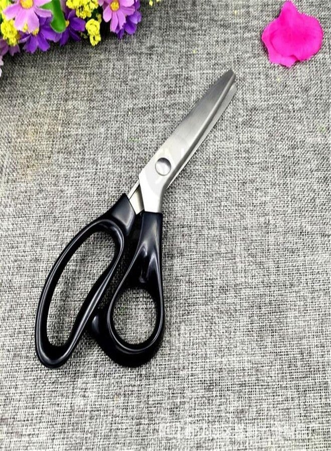 KimDaro Serrated Scalloped Edge Pinking Shears, Multifunction Stainless Steel Shears Tailor Scissors, Professional Zig-Zag Cut Scissors, Sewing Craft Paper Clothing Fabric Cut for Home (Scalloped, 5mm) - Image 4
