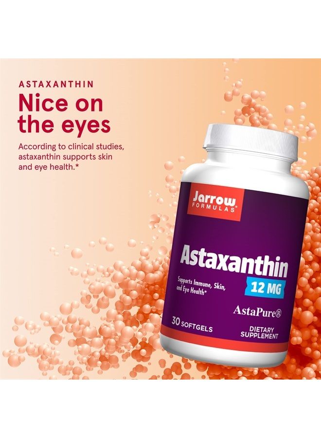 jarrow formulas مكمل أستازانتين 12 ملغ - 30 كبسولة لينة - مضاد أكسدة طبيعي - دعم صحة المناعة، الجلد، المفاصل، والعين - 30 حصة (قد يختلف التعبئة) - Image 3