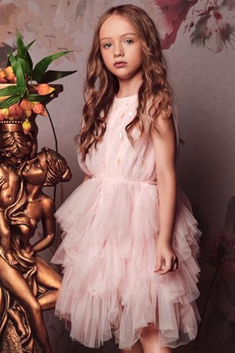 TUTULAND Tutu Dress for Girls - Sleeveless Toddler Tulle Dresses Tiered Layered Flower Girl Dress for Wedding Birthday Party - Image 3
