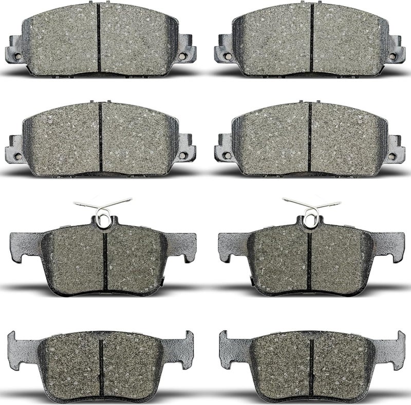 ALADICHE Front and Rear Brake Pads for 2018-2022 Honda Accord (D1654 D2102) - Image 1