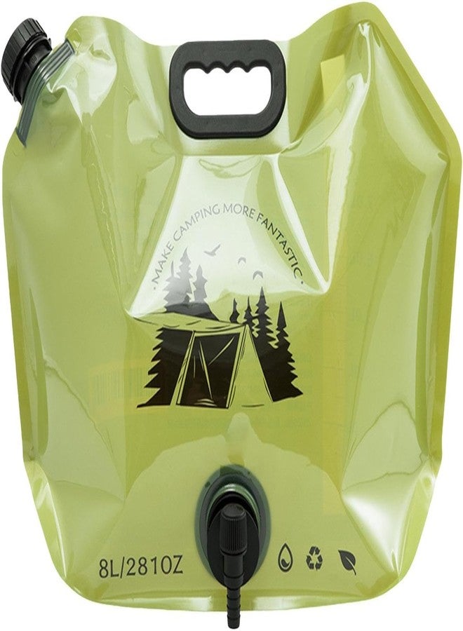 HOMENITY® - 1pc 8L Collapsible Water Container with Spigot - Durable, Portable PE Hydration Pack for Camping, Hiking & Travel - Ideal for All-Terrain Vehicles for Adventurers - Image 1