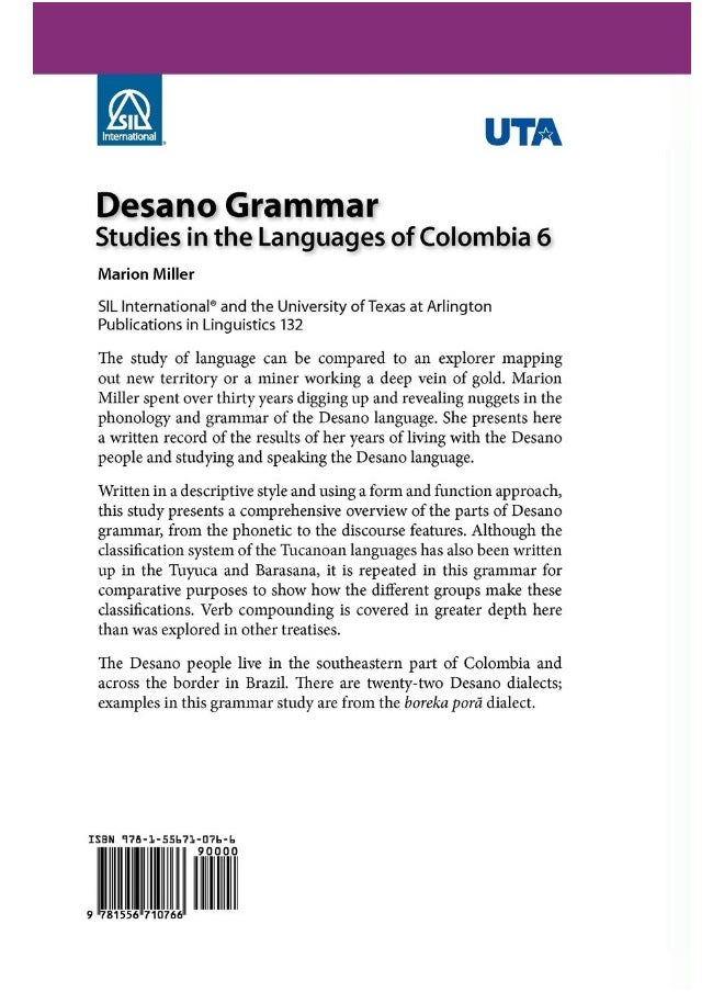 Desano Grammar: Studies in the Languages of Colombia 6  - Image 2
