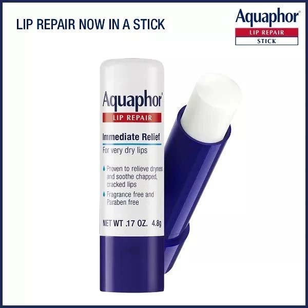 Aquaphor Lip Repair Stick Lip Balm Value Pack (0.51 Oz Total, Pack of 3) – Daily Moisturizing Care for Dry & Chapped Lips, with Shea Butter & Vitamins, Fragrance-Free - Image 1