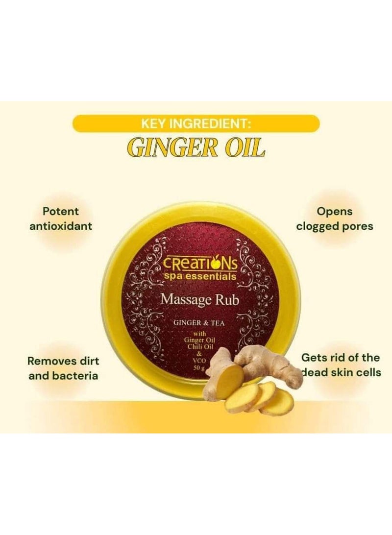 creation Massage Rub Ginger and Tea,50g - Image 2