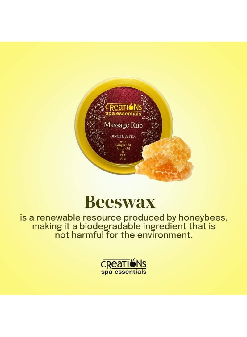 creation Massage Rub Ginger and Tea,50g - Image 3