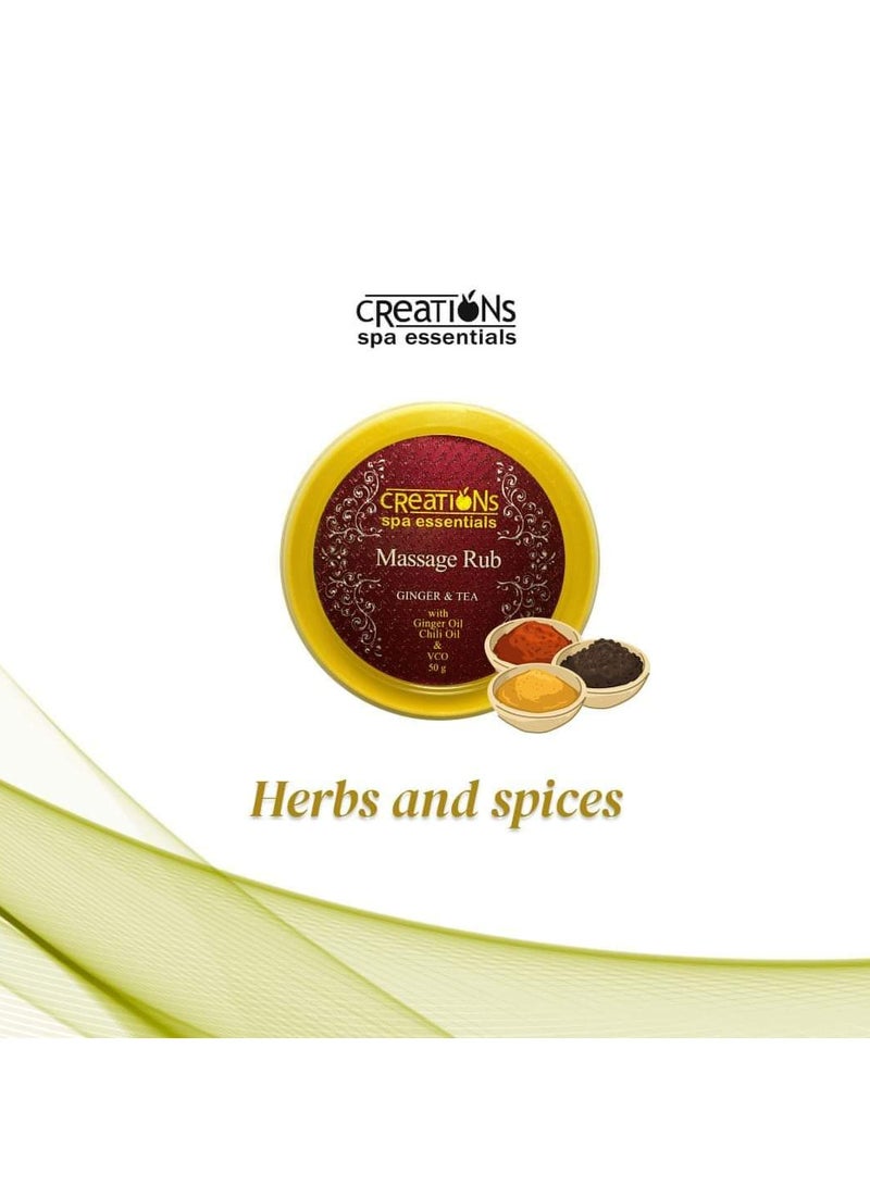 creation Massage Rub Ginger and Tea,50g - Image 4