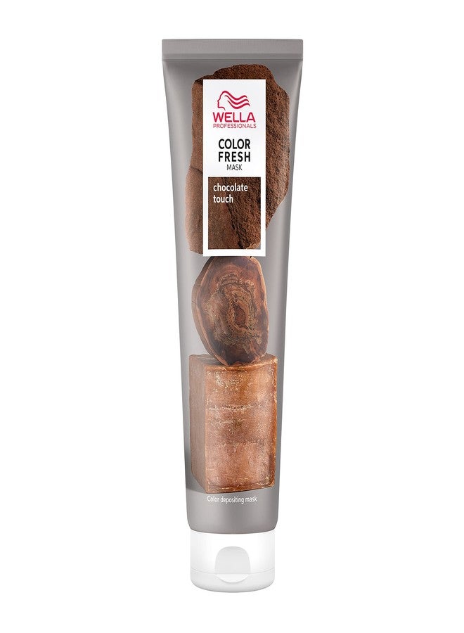 Wella Professionals Color Fresh Mask | Chocolate Touch | Natural Shade | Hair Color-Depositing Mask | Vegan Formula with Avocado Oil | Zero Damage | No Silicone | 5 Fl Oz - Image 1