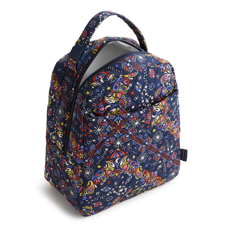 Vera Bradley Premium Cotton Large Lunch Bag  Starry Paisley  One Size - Image 3