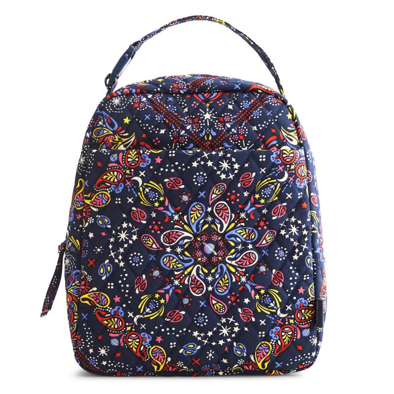 Vera Bradley Premium Cotton Large Lunch Bag  Starry Paisley  One Size - Image 4