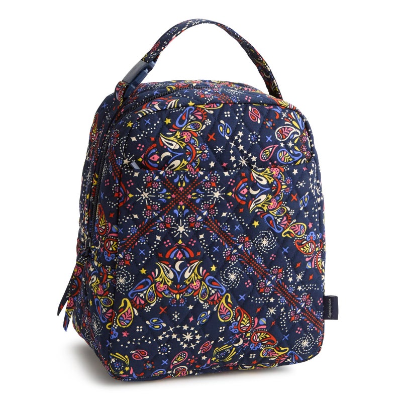 Vera Bradley Premium Cotton Large Lunch Bag  Starry Paisley  One Size - Image 1