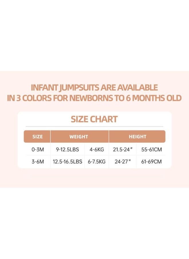 SEEDNUR - Infant Baby Unisex Jumpsuits with Button Short Sleeve 70%Viscose（From Bamboo）30%Cotton Forest Style Size 0-3 and 3-6 Month Old Babies - Image 1