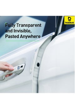 Baseus Bumper Strips with 3M Adhesive, 4PCS Anti-Collision Bumper Protector Strips, Silicone Door Stopper, Transparent Protector for Car Doors, Door Guard, Corner Bumper, Side Mirrors, Universal Fit, Durable Shockproof Design, Scratch Dent Protection, Weather-Resistant, Easy Installation for All Car Models and SUVs  - Image 3