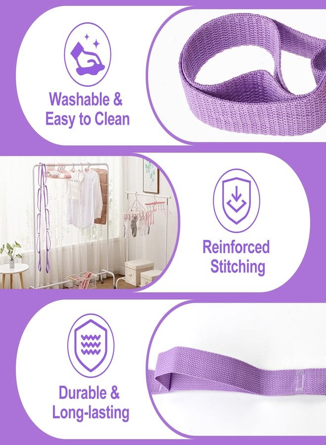 Guirnd 2 PCS Yoga Strap, Non-Elastic Stretching Strap for Women & Men, Stretch Bands for Exercise with 10 Loops for Pilates, Gymnastics, Dance, Exercise - Image 3