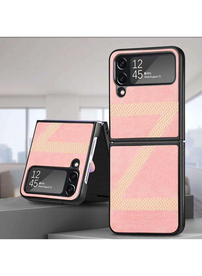 Z Shape Fiber Stitching Folding Phone Case For Samsung Galaxy Z Flip4