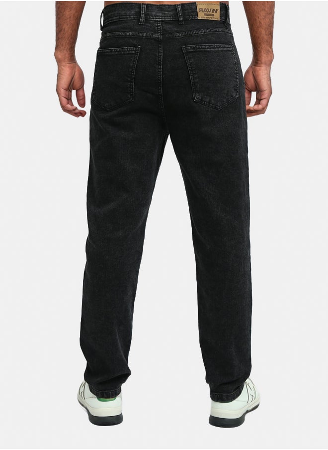 RAVIN Five-Pocket Black Jeans For Casual Wear  - Image 3