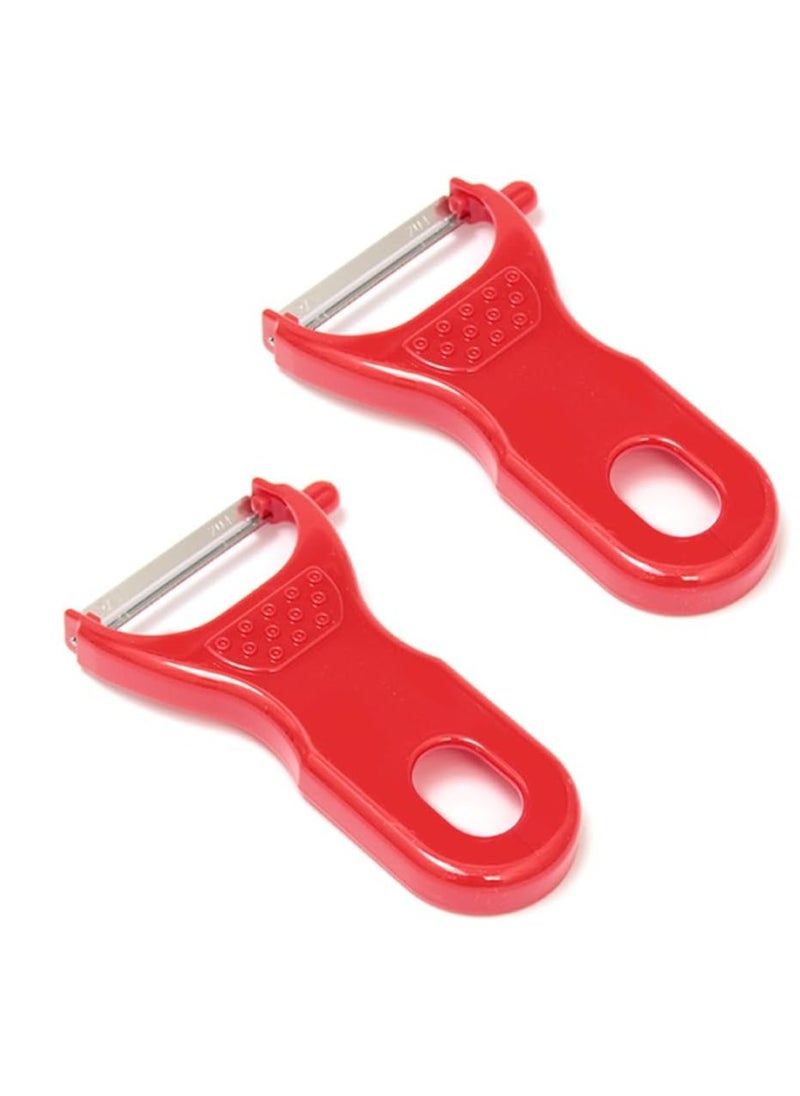 Generic - Set of 2 Japan-Made V-Shaped Vegetable Peelers – Ultra-Sharp Stainless Steel Blade - Image 1
