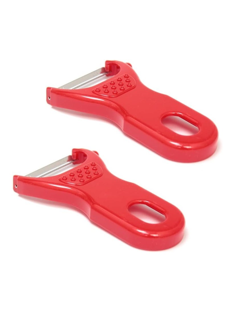 Generic - Set of 2 Japan-Made V-Shaped Vegetable Peelers – Ultra-Sharp Stainless Steel Blade - Image 1