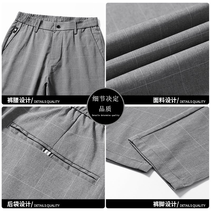 2020 British Style Pendant Casual Ankle-Length Pants Korean Style Foot Suit Pants - Image 5