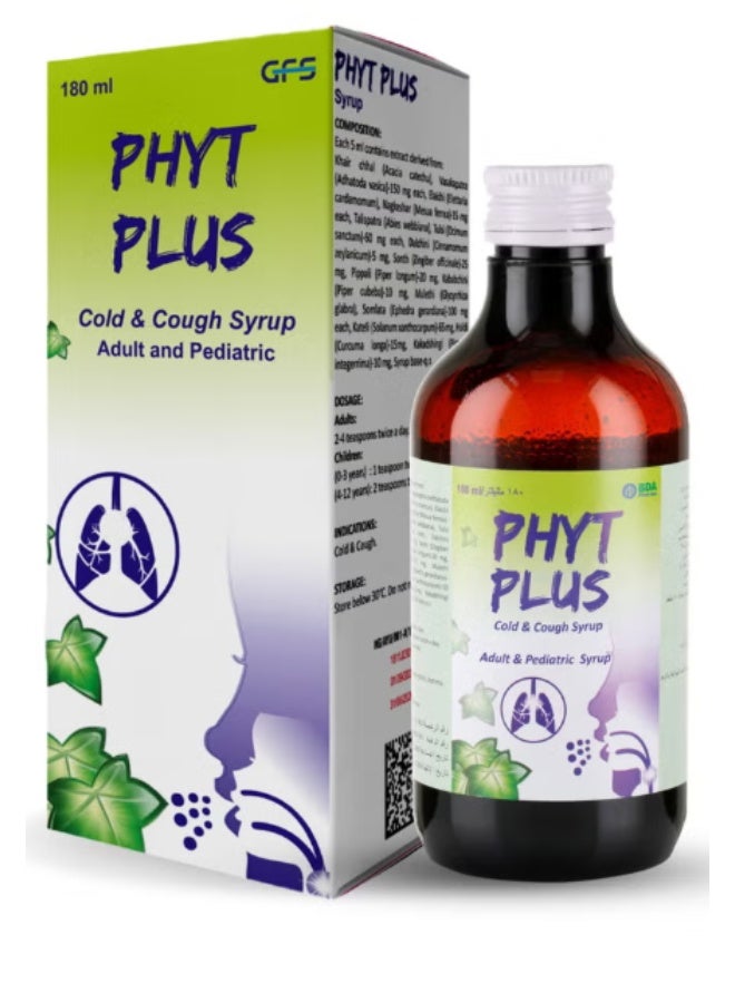 PHYT PLUS Cold & Cough Syrup 180 ml