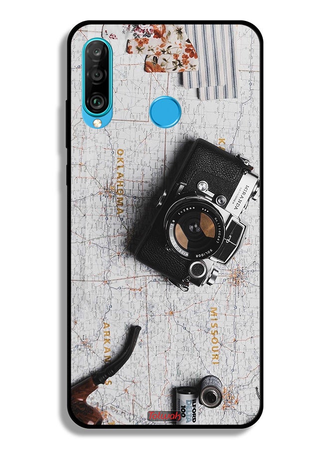 Tolwak Huawei P30 lite Protective Case Cover Vintage Camera - Image 2