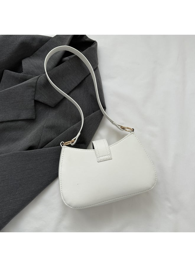 Women's Versatile PU Leather Shoulder Bag, Ladies Portable Fashionable Armpit Bag Side Bag Carry Bag, Daily Commuting Handbag Satchel Bag Phone Bag Office Bag Clutch Bag for Girls/College Students  - Image 3