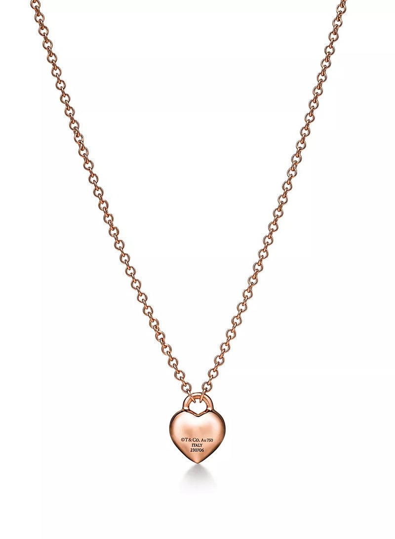 Tiffany & Co. Return to Tiffany® Full Heart Pendant in Rose Gold  - Image 5