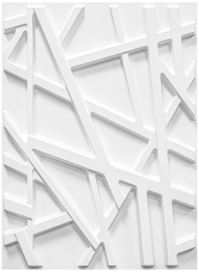 LEVOWAY 33 Pack 3D Wall Panels for Interior Wall Decor, 12''x12'' White Accent Textured Wall Panels, Wall Covering Panles for Living Room, Gaming Room, TV Background, Cover 32 Sq.Ft - Image 1