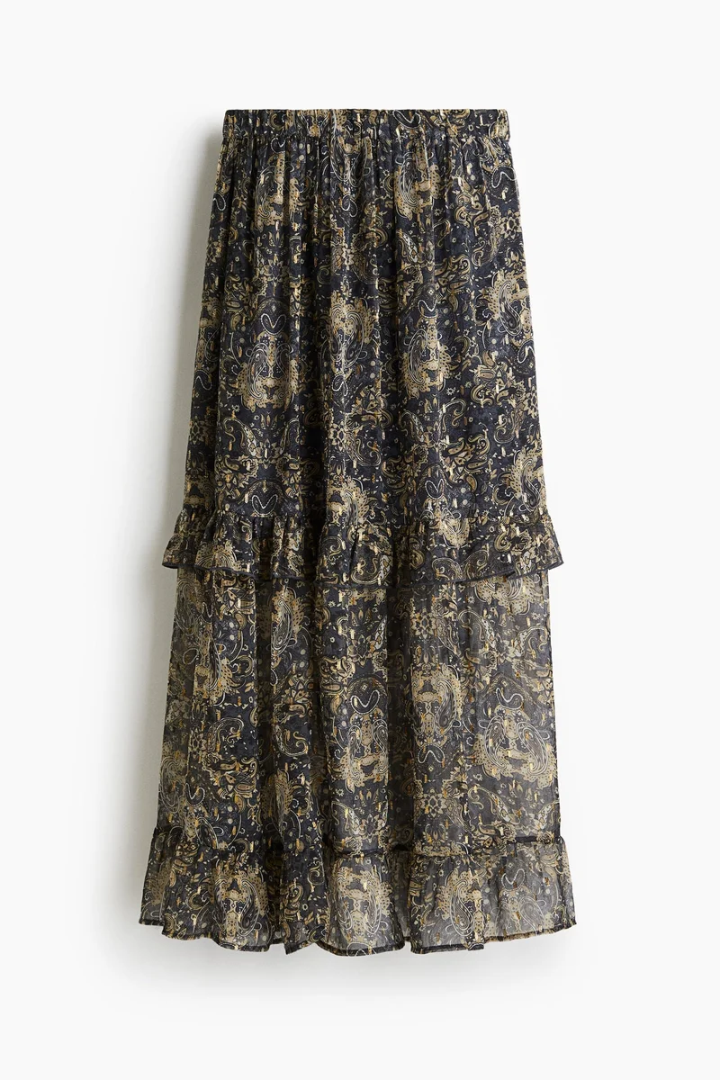 H&M Frilled chiffon skirt