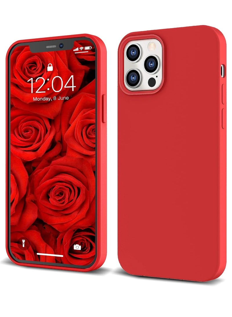 MIGOFAST Liquid Silicone Gel Cover with Full Body Protection Anti-Scratch Shockproof Case Compatible with iPhone 12 Pro - Image 1