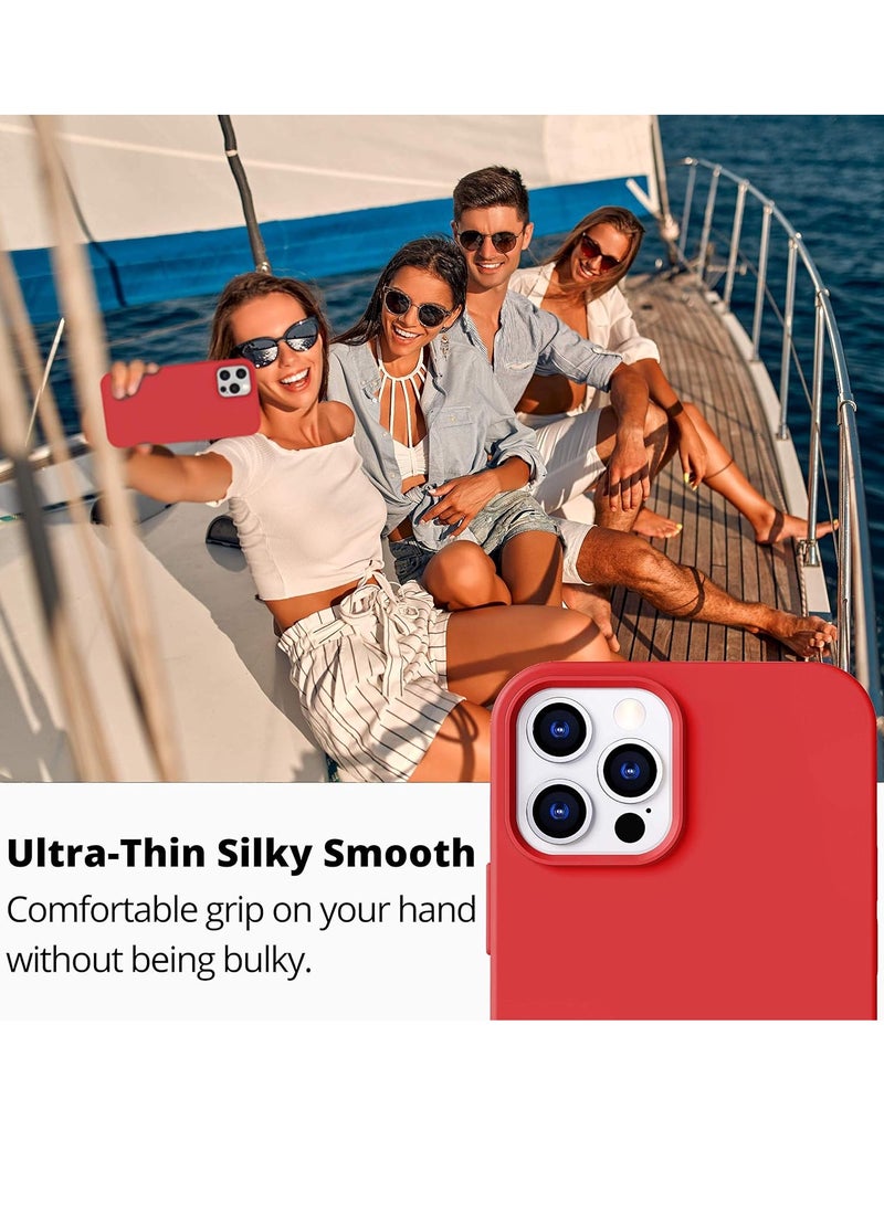 MIGOFAST Liquid Silicone Gel Cover with Full Body Protection Anti-Scratch Shockproof Case Compatible with iPhone 12 Pro - Image 2