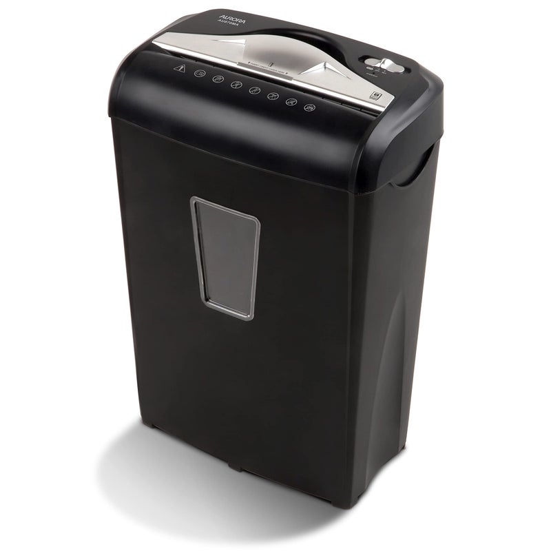 Aurora AU870MA High-Security 8-Sheet Micro-Cut Paper Credit Card Shredder Black - Image 1