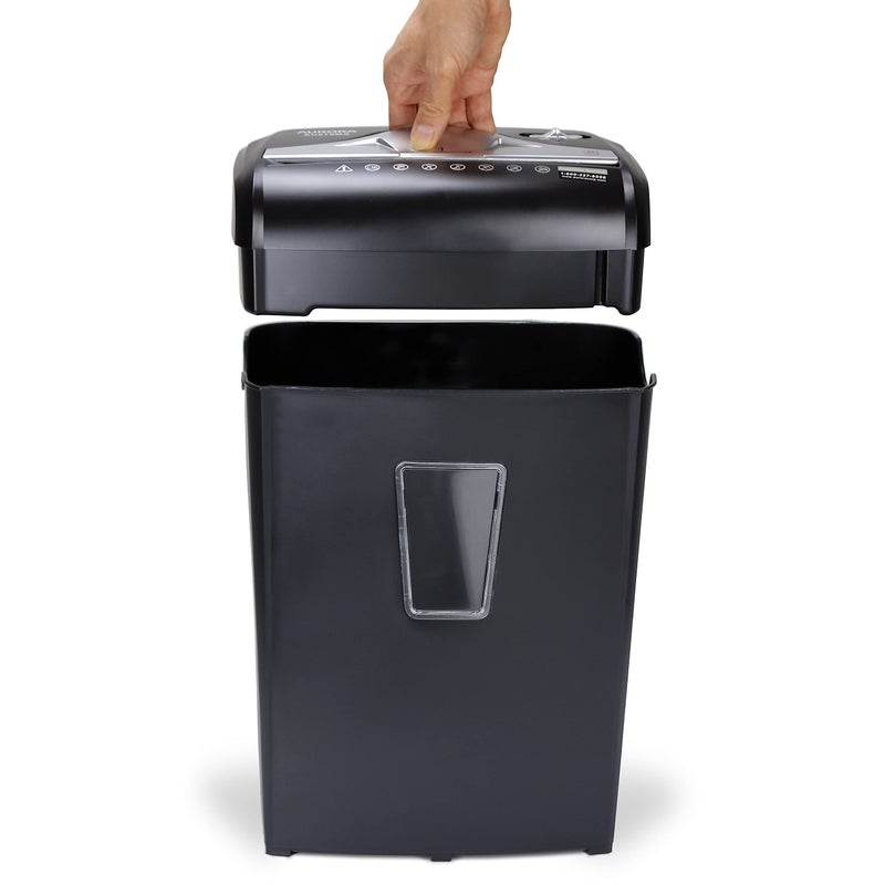 Aurora AU870MA High-Security 8-Sheet Micro-Cut Paper Credit Card Shredder Black - Image 3