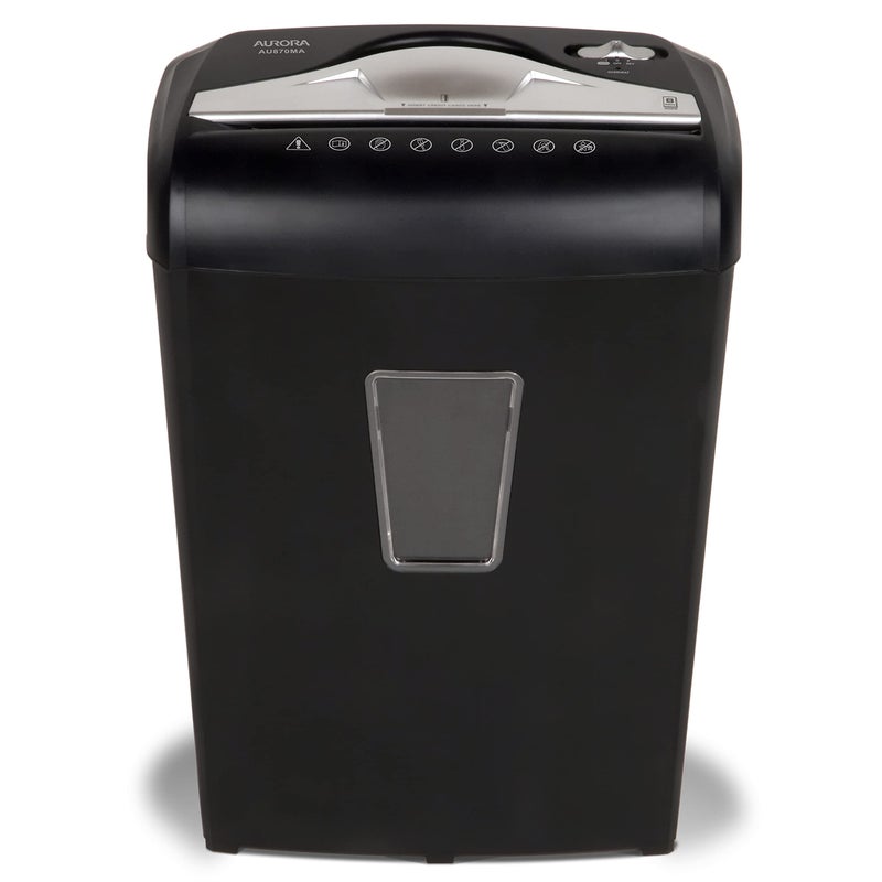 Aurora AU870MA High-Security 8-Sheet Micro-Cut Paper Credit Card Shredder Black - Image 5