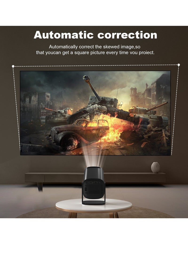 Gasin Smart Android Mini Projector – Android 11, HD 720P (4K Supported), HDMI Input, Dual-Band WiFi (2.4G/5G), Bluetooth, Ideal Home Cinema & Office Presentations  - Image 3