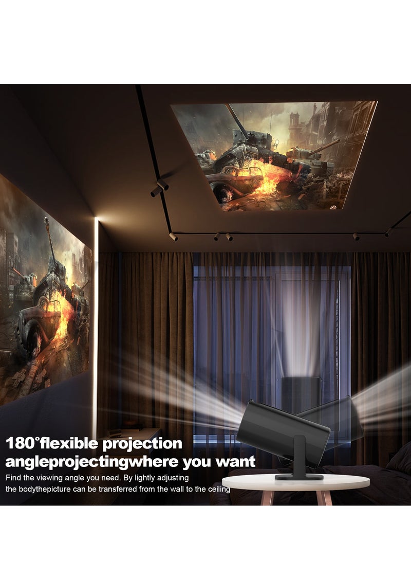 Gasin Smart Android Mini Projector – Android 11, HD 720P (4K Supported), HDMI Input, Dual-Band WiFi (2.4G/5G), Bluetooth, Ideal Home Cinema & Office Presentations  - Image 4