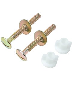 Bukela 2Packs Toilet Seat Screws, Steel Toilet Seat Hinge Bolts and Nuts, Heavy Duty Toilet Seat Fastener with Plastic Nuts and Metal Washers, Toilet Hardware Replacement for Top Mount Toilet Seat Hinges  - Image 4