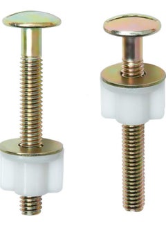 Bukela 2Packs Toilet Seat Screws, Steel Toilet Seat Hinge Bolts and Nuts, Heavy Duty Toilet Seat Fastener with Plastic Nuts and Metal Washers, Toilet Hardware Replacement for Top Mount Toilet Seat Hinges  - Image 5