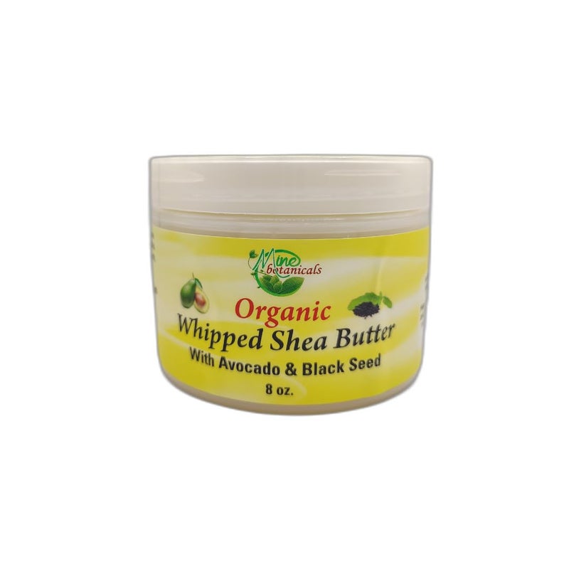 Mine Botanicals Organic Whipped Shea Butter with Avocado  Black Seed