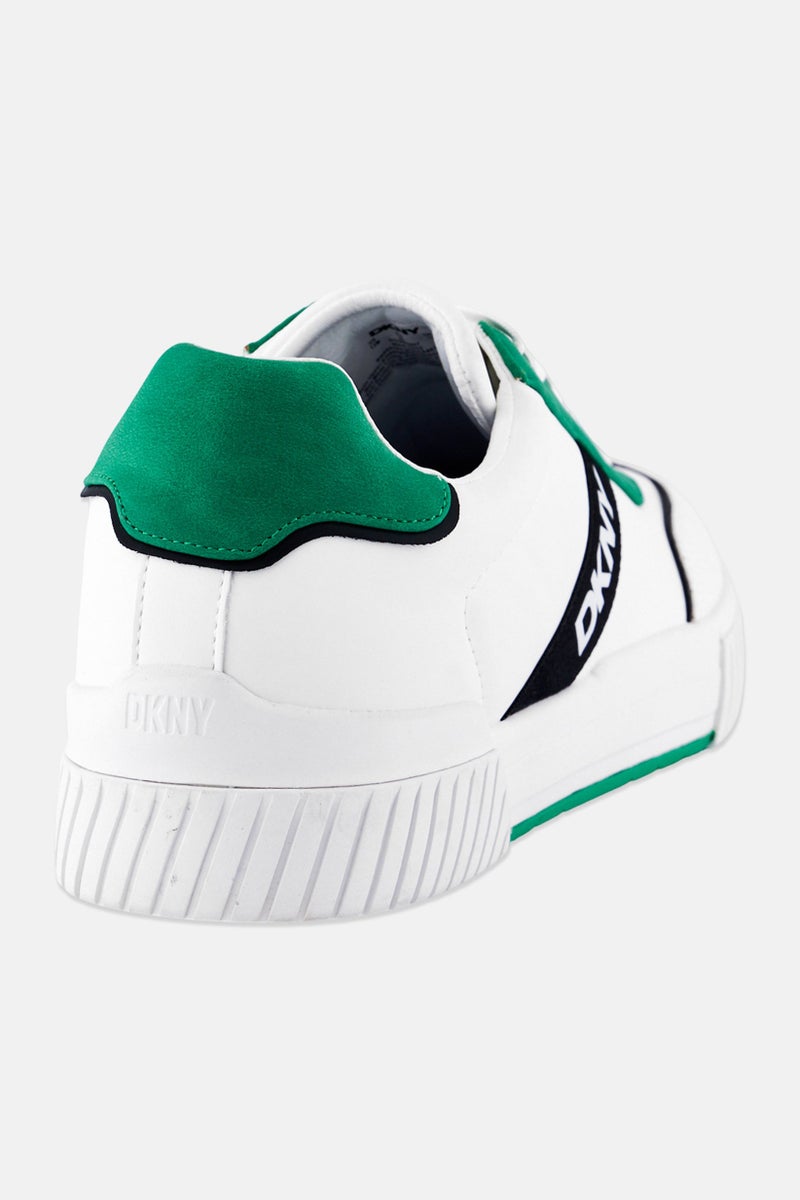 DKNY أحذية كاجوال رجالية متوسطة برباط، بيضاء - Image 3