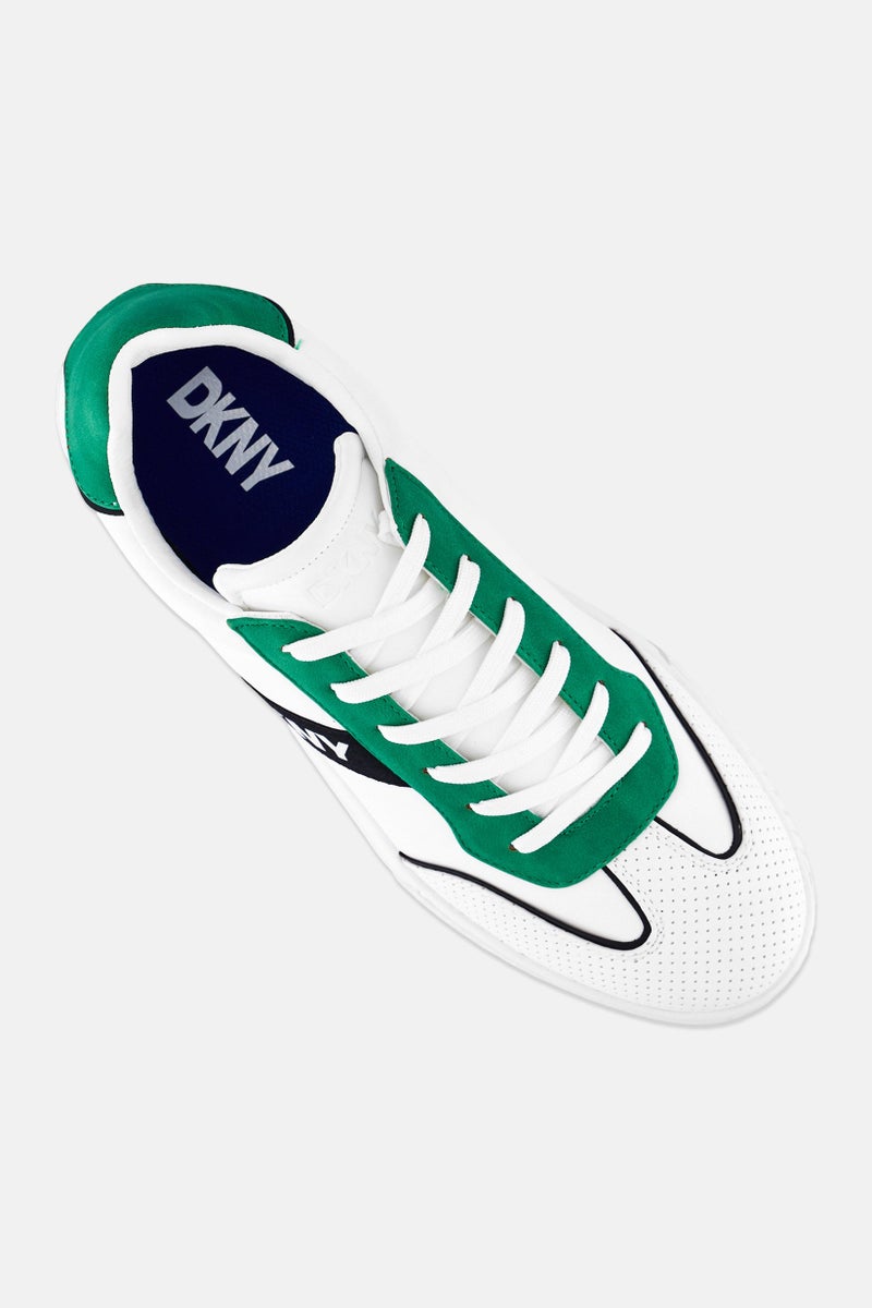 DKNY أحذية كاجوال رجالية متوسطة برباط، بيضاء - Image 4