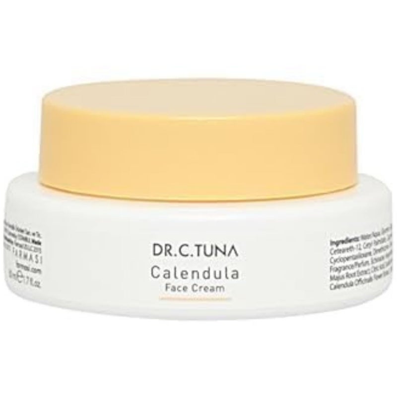 FARMASi DR. C. TUNA Calendula Oil Face Cream, Deep Hydration & Soothing Moisturizer for Sensitive Skin, 1.7 fl.oz / 50 ml - Image 2